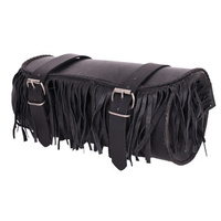 Sakwa skórzana z frędzlami ADRENALINE TOOLER FRINGES 1L czarna