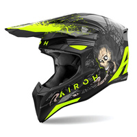 Kask crossowy AIROH WRAAAP DARKNESS MATT matowy