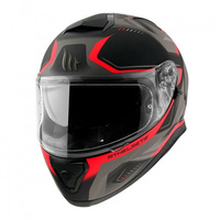 Kask integralny MT Helmets THUNDER 3 SV TURBINE C5 czarny/czerwony matowy