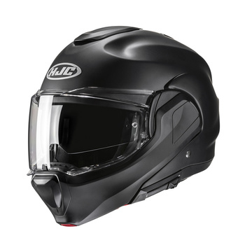Kask szczękowy HJC F100 Semi Flat Black czarny matowy