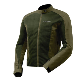 Kurtka motocyklowa letnia EIGHT AERO-FLOW zielona/khaki