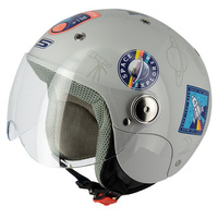 Kask otwarty dziecięcy S-Line S775 SPACE EXPLORER szary połysk